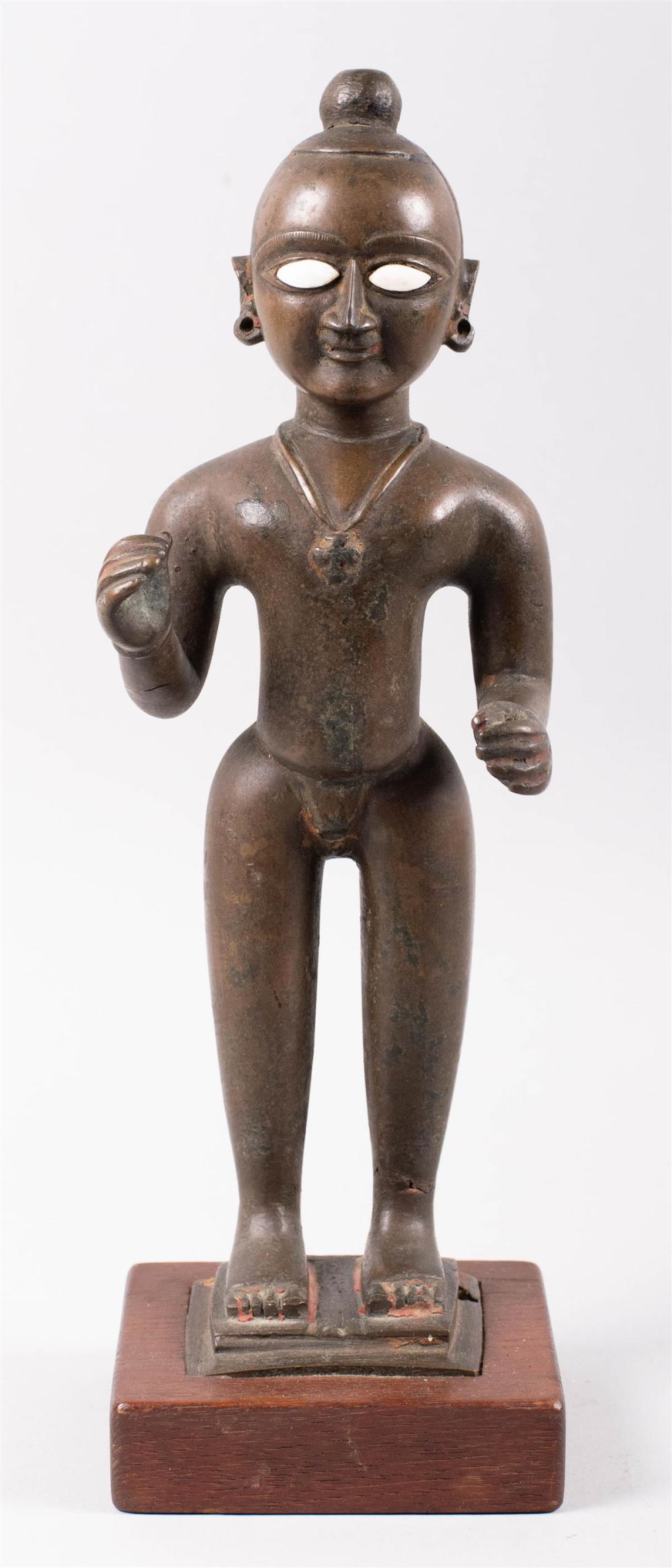 JAIN BRONZE FIGURE OF A MALE JINA