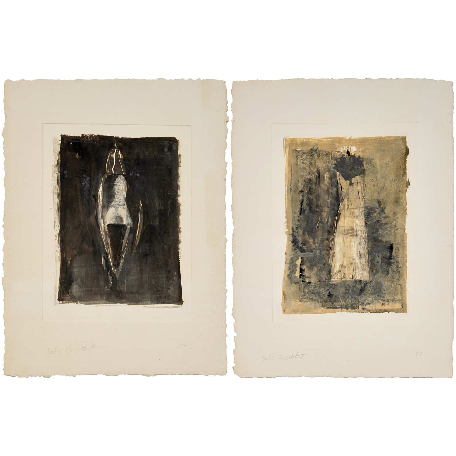 JAKE BERTHOT, PAIR OF ETCHINGS,