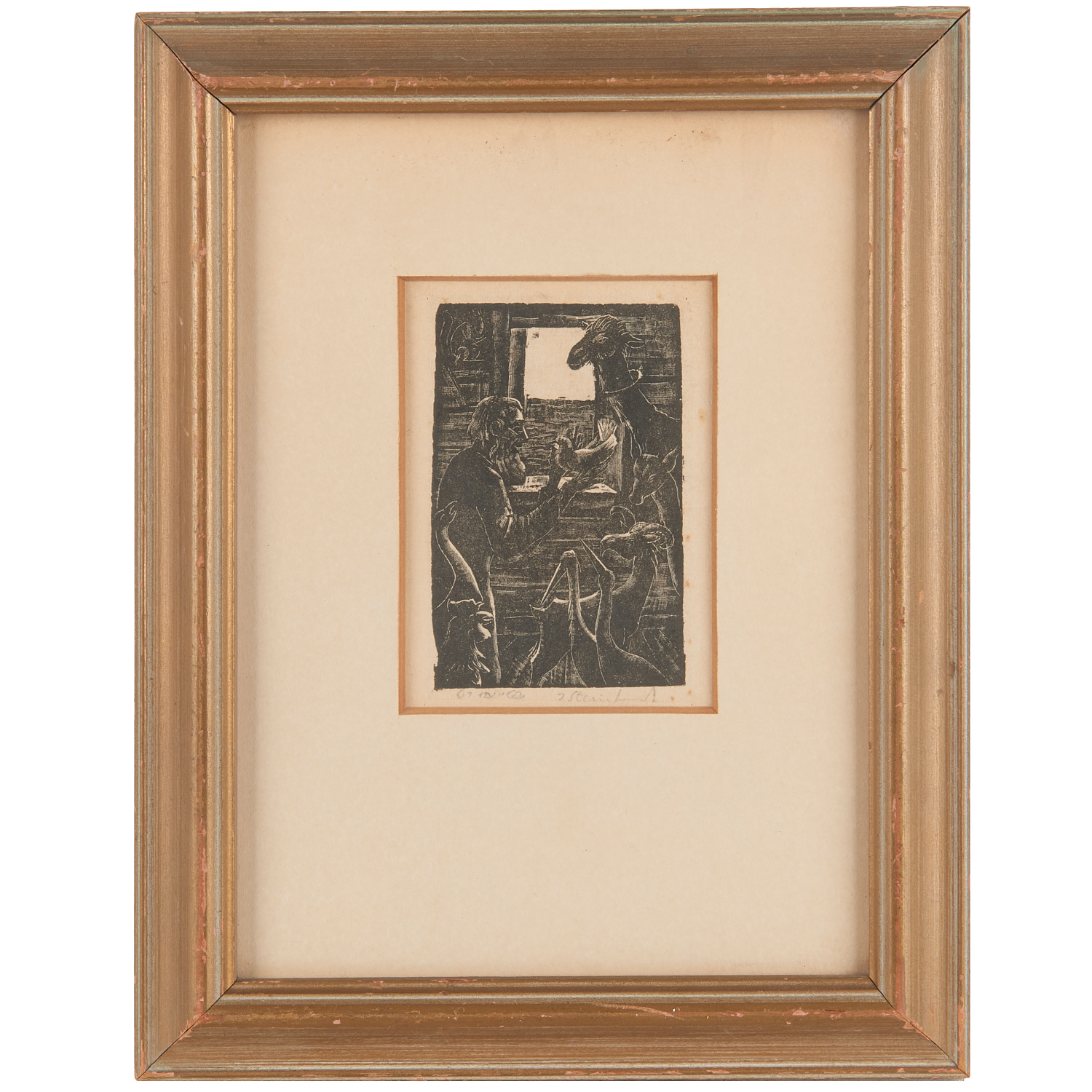 JAKOB STEINHARDT, WOODCUT Jakob