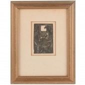 JAKOB STEINHARDT, WOODCUT Jako