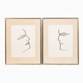 JAMALI, PAIR OF MARKER DRAWING