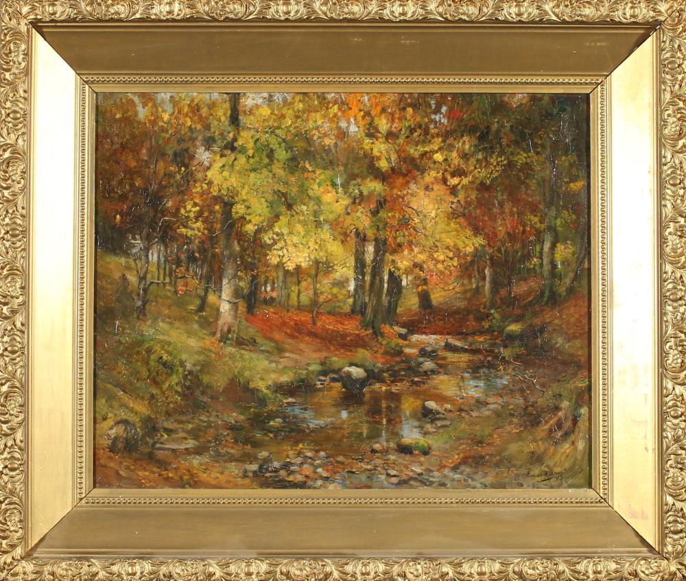 JAMES A. ABRAM OIL ON CANVASJAMES