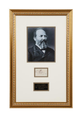 JAMES A. GARFIELD SIGNED INSCR