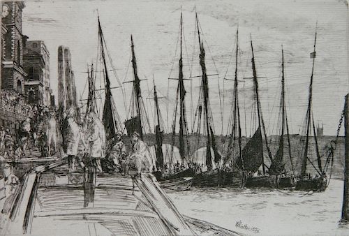 JAMES A. M. WHISTLER ETCHINGJames