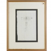JAMES A.M. WHISTLER, B/W LITHO