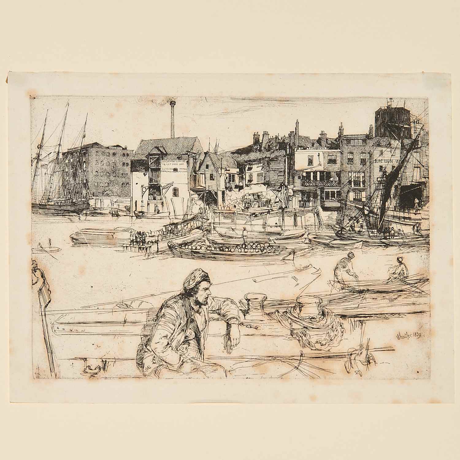 JAMES A.M. WHISTLER, THAMES SET