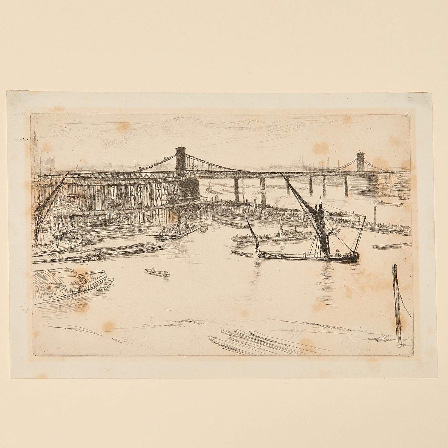 JAMES A.M. WHISTLER, THAMES SET