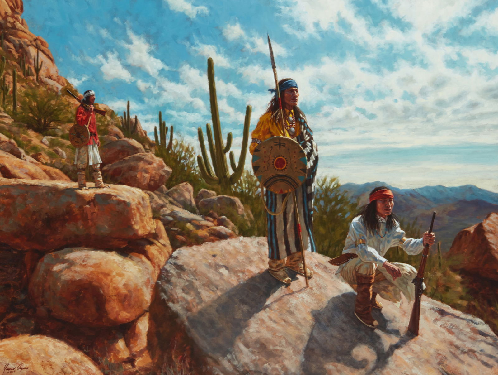 JAMES AYERS (B. 1969), "SENTINELS