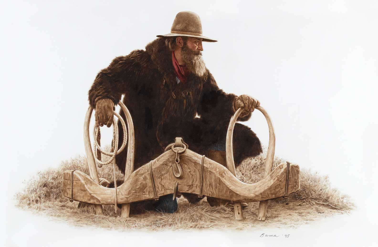 JAMES BAMA (1926-2022), OX TEAM