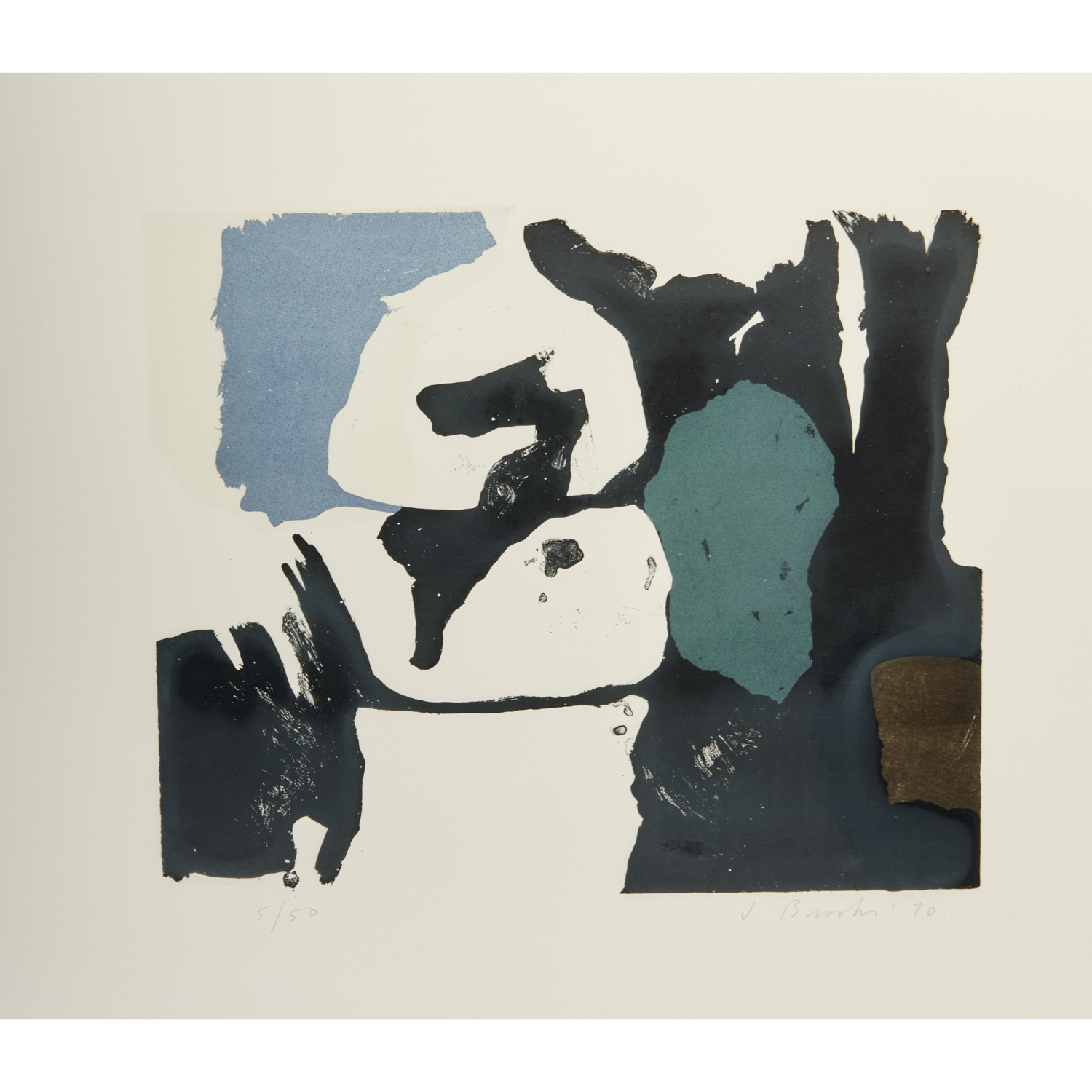 JAMES BROOKS, LITHOGRAPH, 1970
