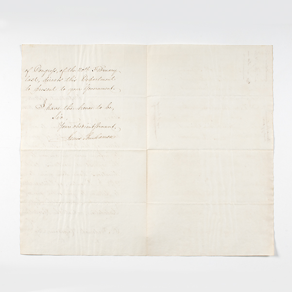 James Buchanan LS as Secretary of