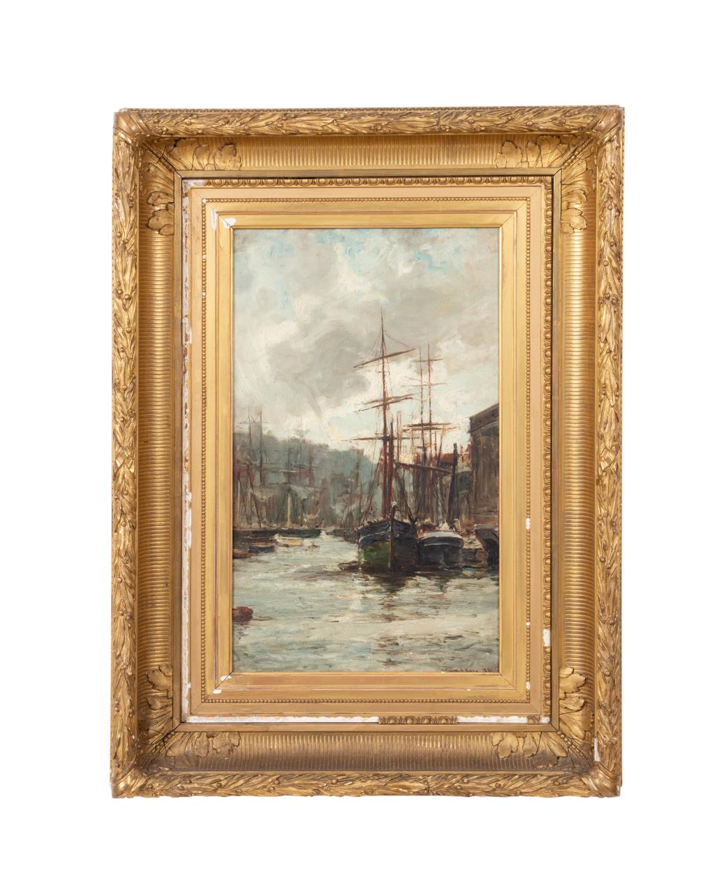 JAMES CAMPBELL NOBLE "HARBOR" SCENE