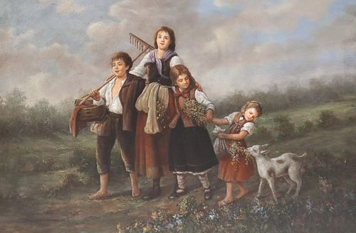 JAMES COLMAN (20TH C.) OIL ON