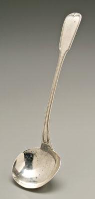 James Conning coin silver ladle,