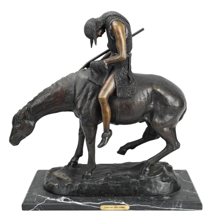 JAMES EARLE FRASER BRONZE SCULPTURE
