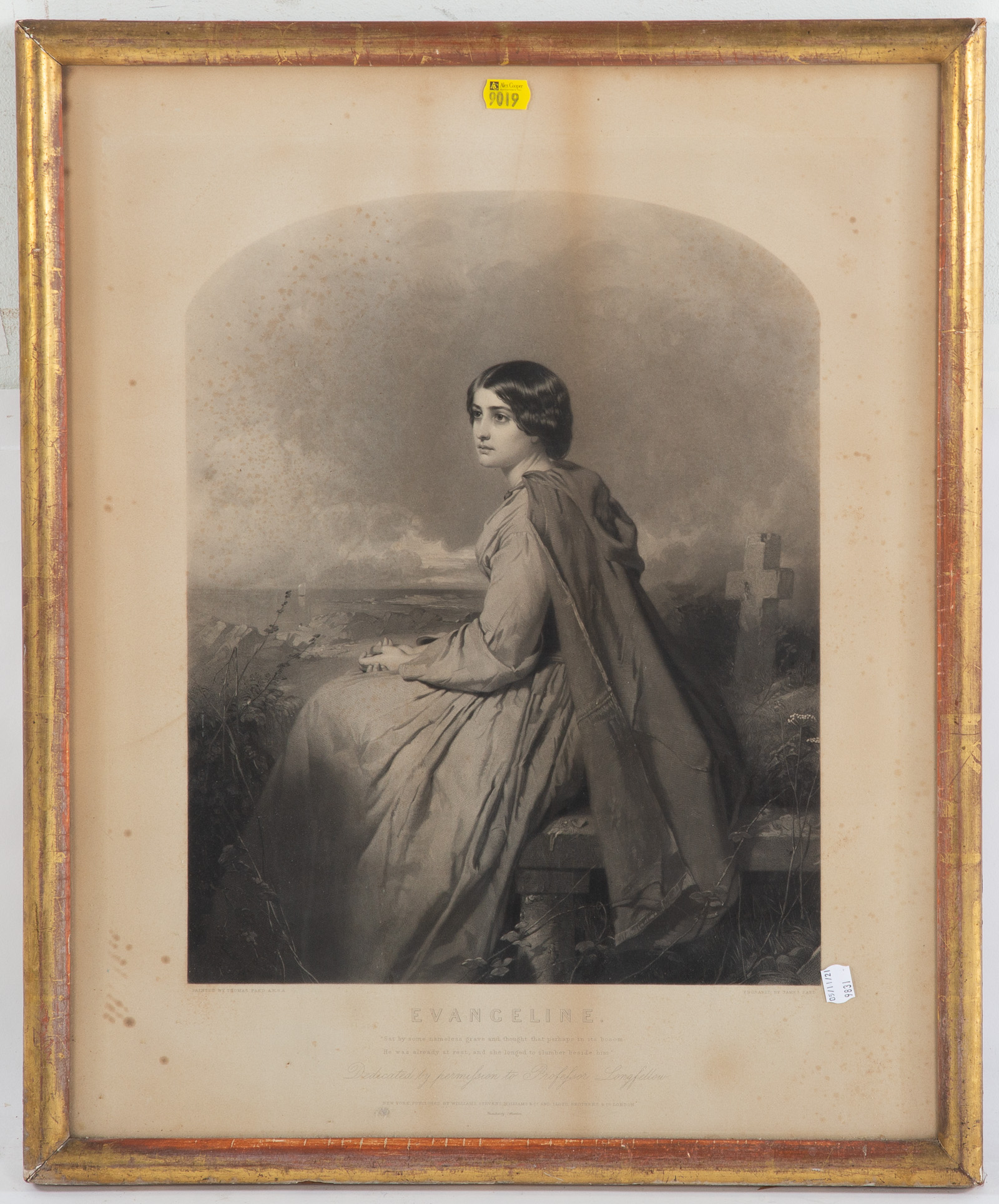 JAMES FAED. "EVANGELINE," ENGRAVING