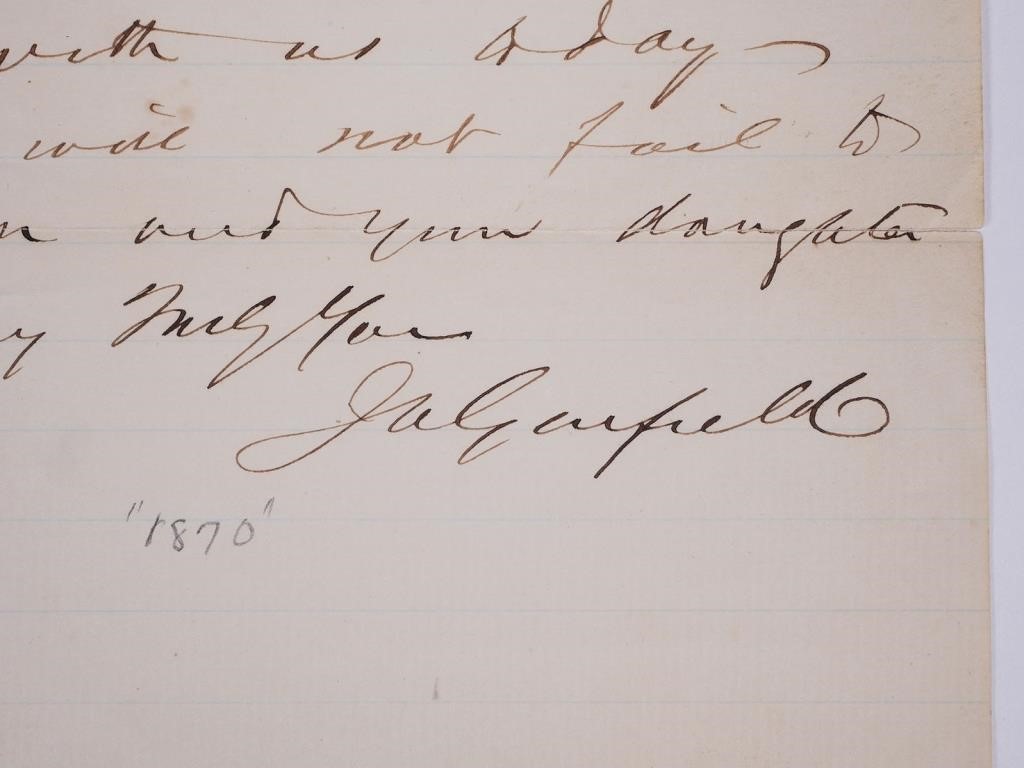 JAMES GARFIELD, ALSCirca 1870
