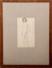 JAMES HANES STUDY OF A NUDE WO