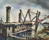 JAMES HARRIES, WPA WATERCOLOR