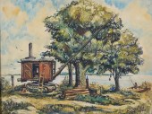JAMES HARRIES, WPA WATERCOLOR