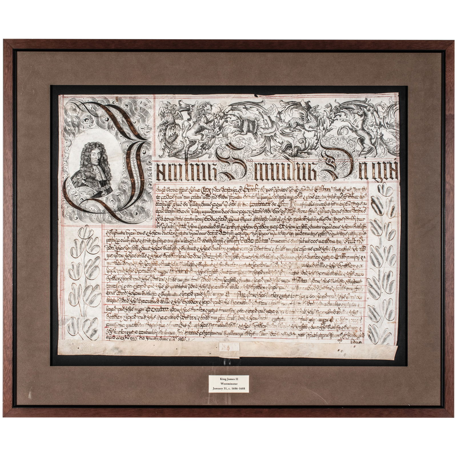 (JAMES II) KING OF ENGLAND