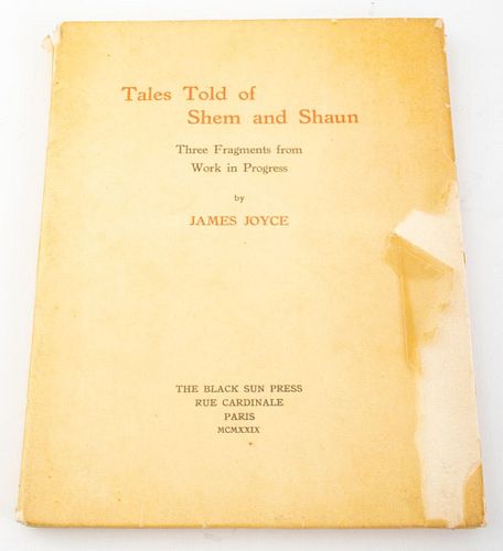 JAMES JOYCE TALES TOLD OF SHEM