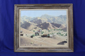 JAMES LEE OIL ON CANVAS "MININ