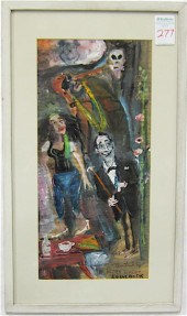 JAMES MARTIN GOUACHE ON PAPER
