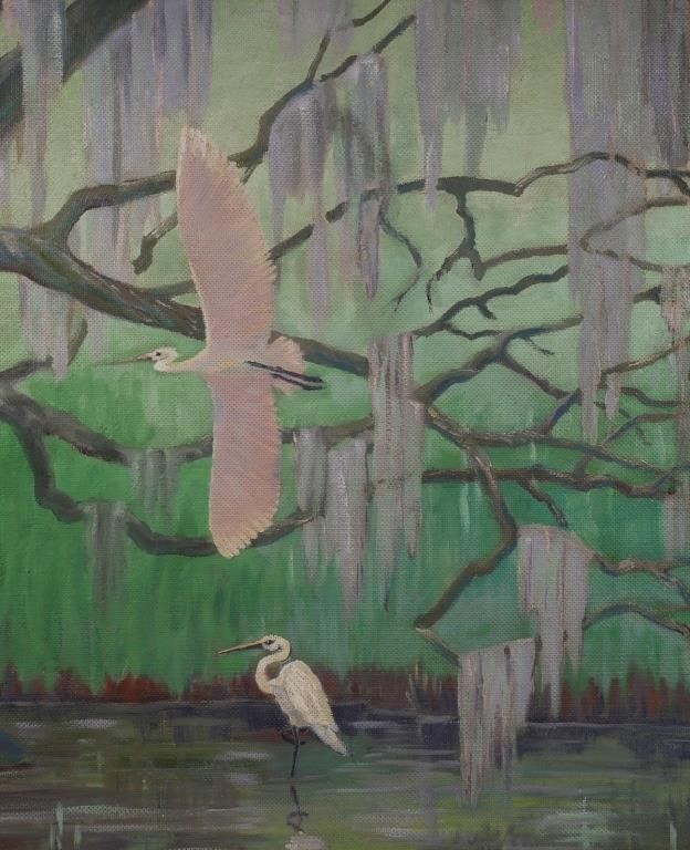 JAMES MCGIBBON BROWN, EGRETS, OIL
