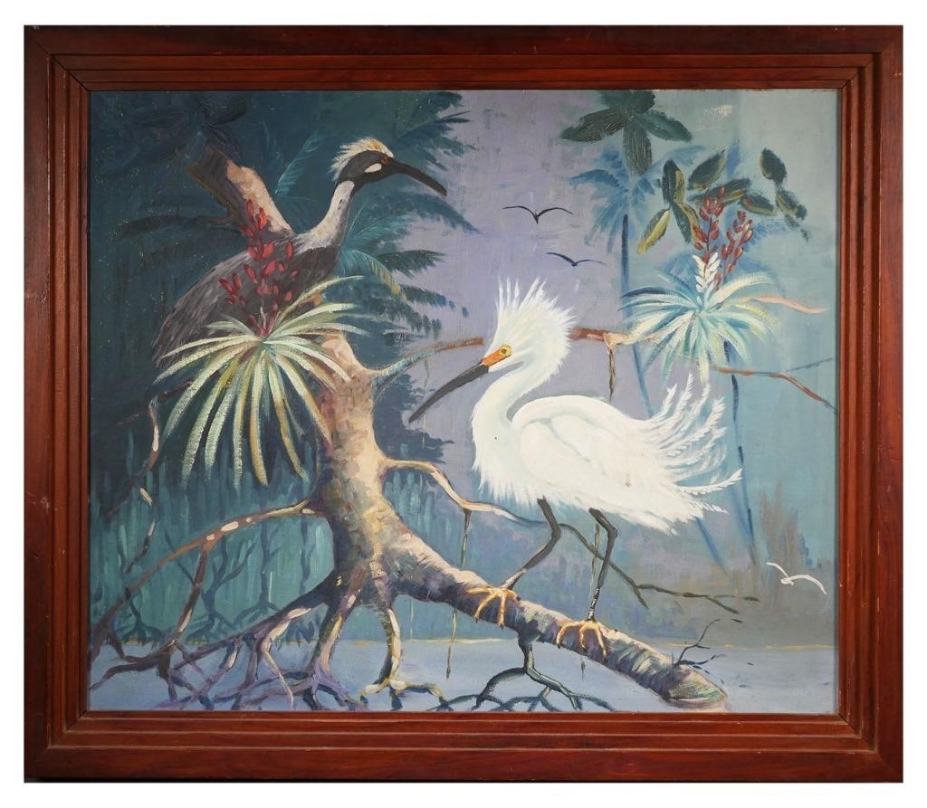 JAMES MCGIBBON BROWN, EGRETS, OIL