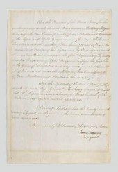 James McHenry signed document,