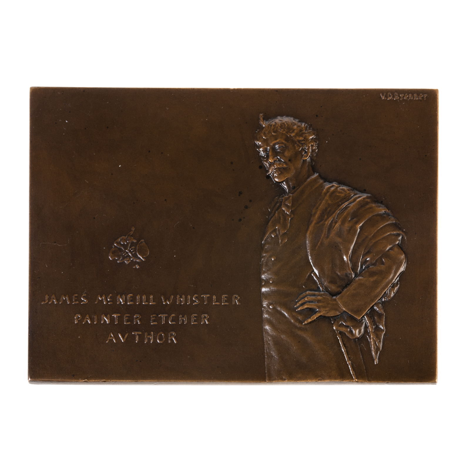 JAMES MCNEIL WHISTLER PLAQUE,