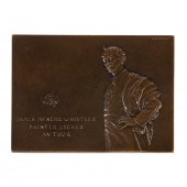 JAMES MCNEIL WHISTLER PLAQUE,