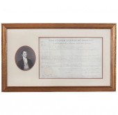 JAMES MONROE 1823 LAND GRANTFr