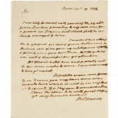 JAMES MONROE (ATTRIB.), AUTOGR
