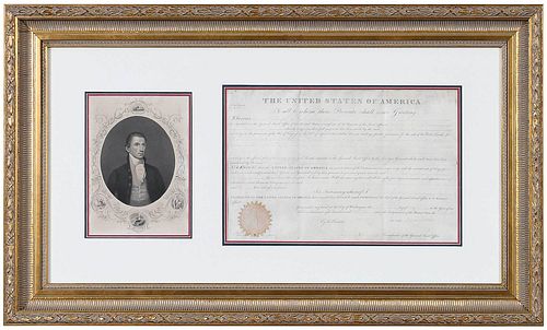 JAMES MONROE SIGNED DOCUMENTApril