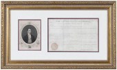 JAMES MONROE SIGNED DOCUMENTAp