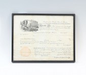 JAMES MONROE SIGNED LAND GRANT