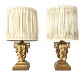 JAMES MONT CARVED GILTWOOD TAB