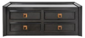 JAMES MONT EBONIZED FOUR DRAWE