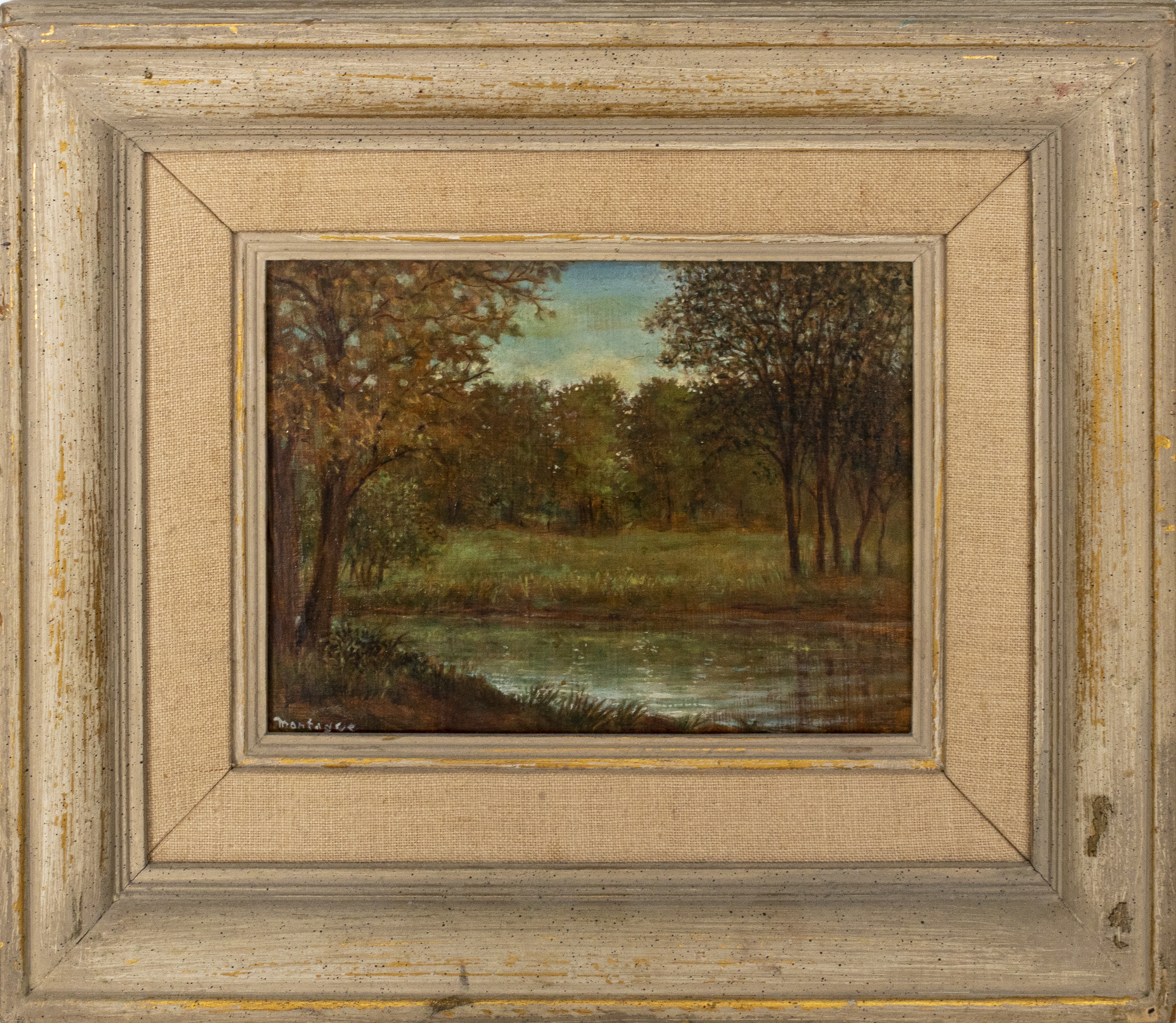 JAMES MONTAGUE "THE BROOK" OIL ON