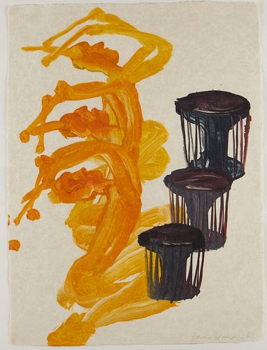 JAMES NARES "DRUMMERS"