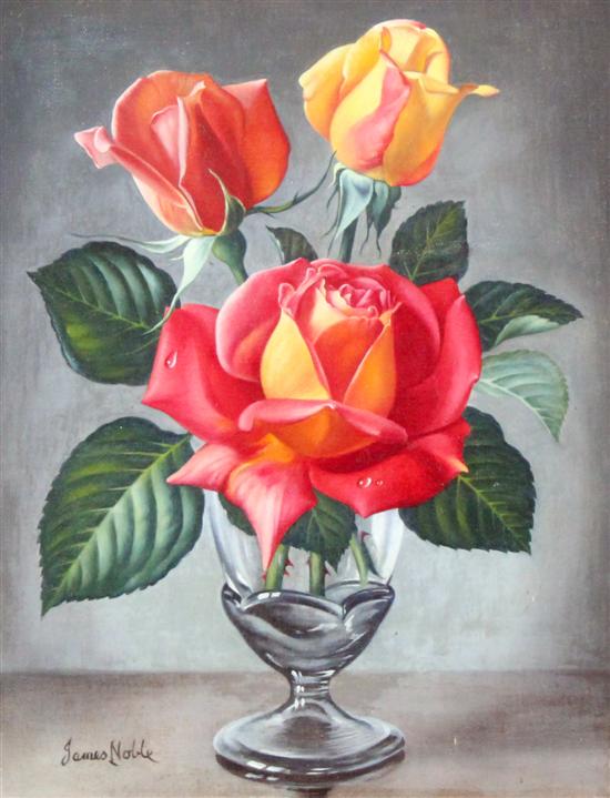 James Noble (1919-1989) oil on