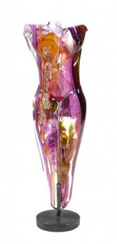 JAMES NOWAK ART GLASS NUDE FEM