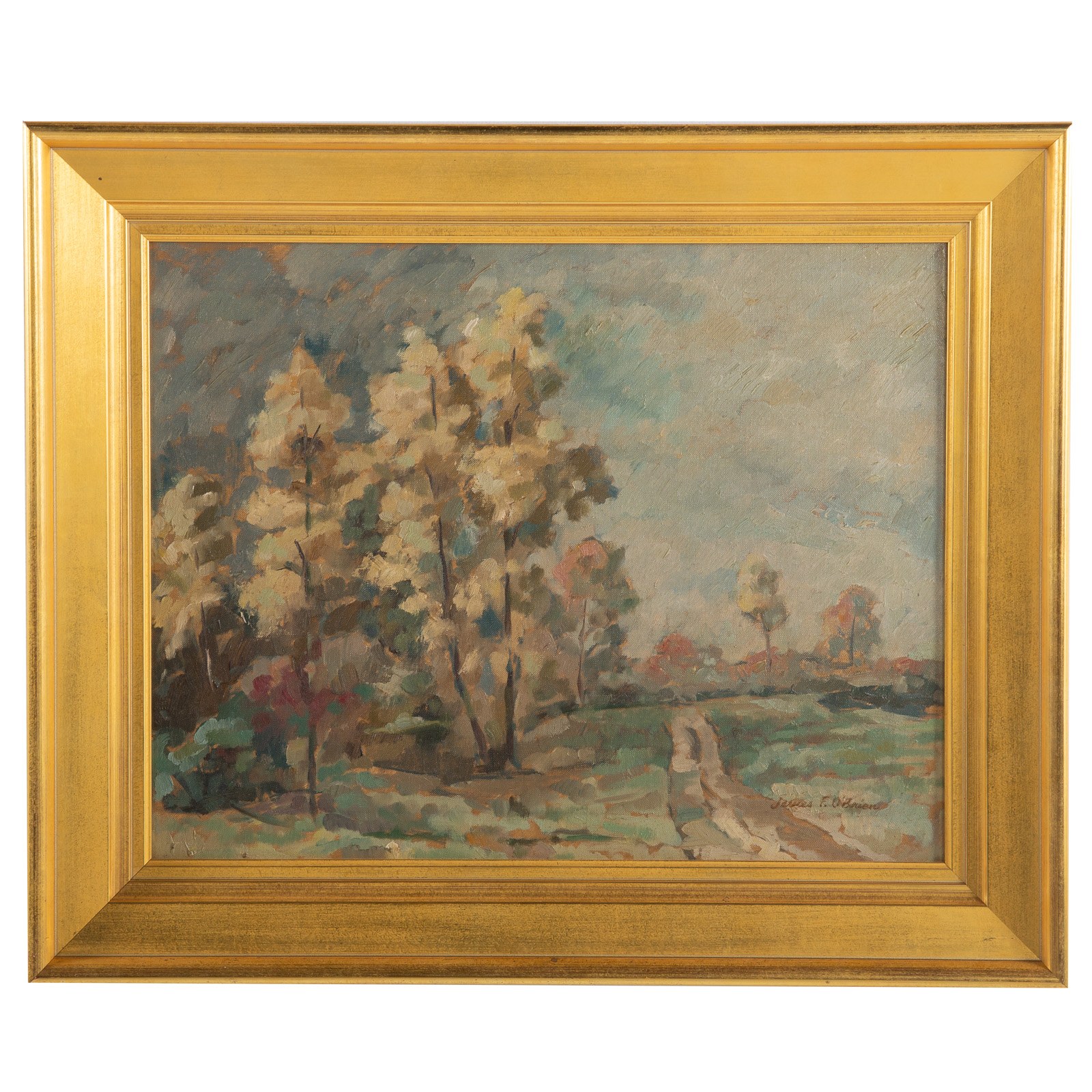 JAMES O'BRIEN. "AUTUMN LANDSCAPE,