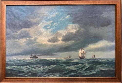 JAMES, O/C MARITIME SCENE ROUGH