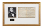 JAMES POLK SECRETARY SIGNED LA