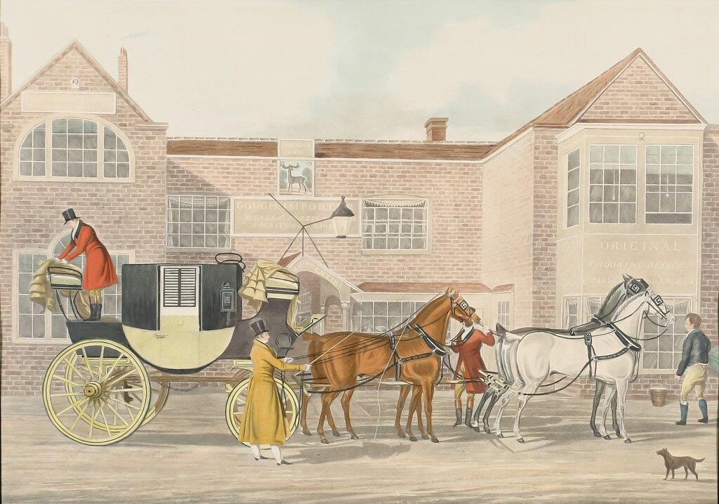 JAMES POLLARD ETCHING WITH AQUATINT