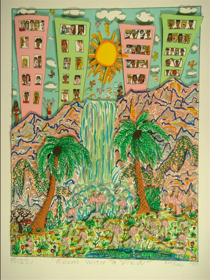 James Rizzi, American, NY, b. 1951,