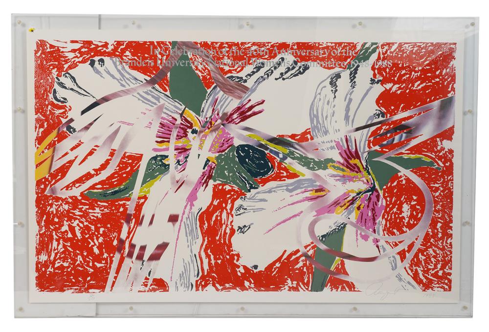 JAMES ROSENQUIST SILKSCREEN ON